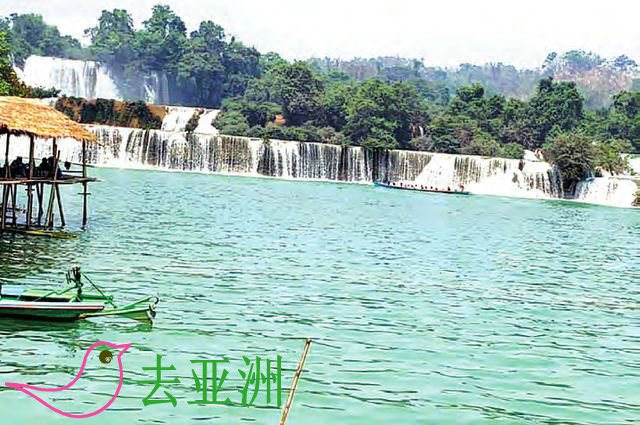 哈巴瀑布位于掸邦南部孟休(Monghsu)县境内，山明